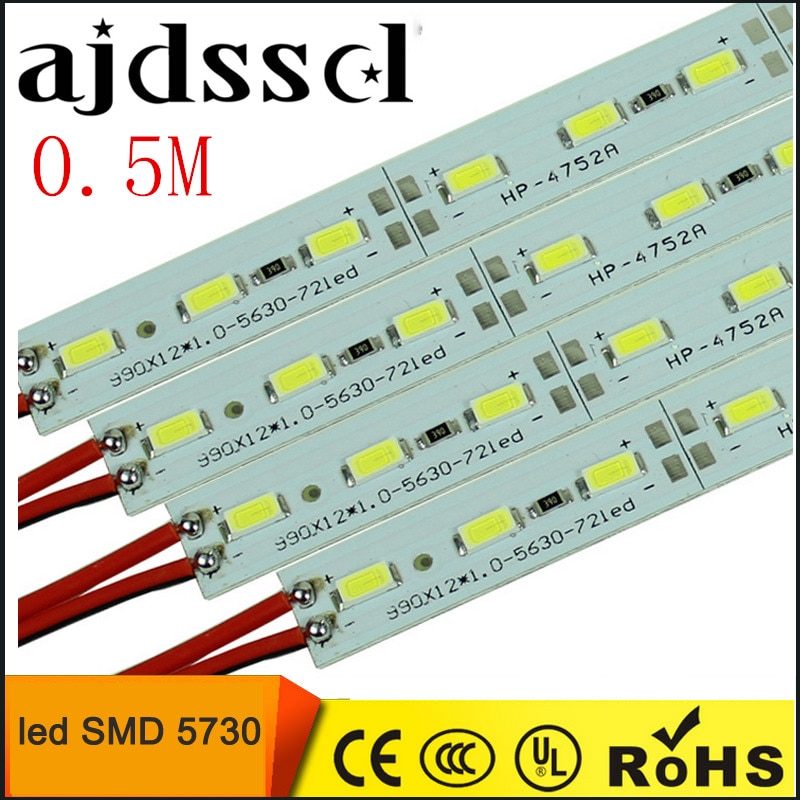 10pcs * 50cm DC 12V SMD 5730 5630 LED ϵ  Ʈ..